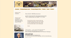 Desktop Screenshot of bergmannsverein-erfurt.de
